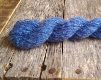 Denim Blue 100% Lambswool Recycled Yarn
