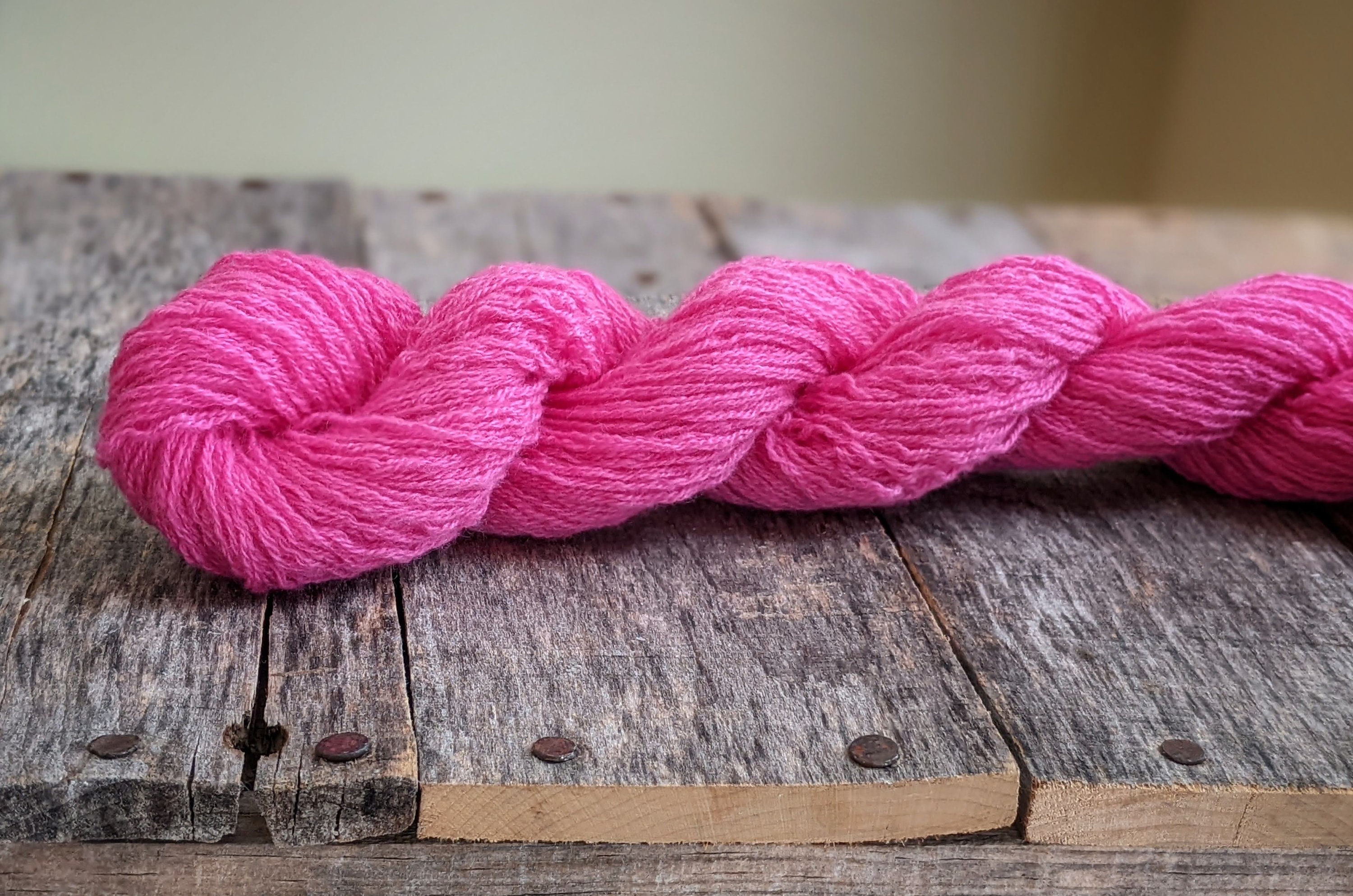 Barbie Pink 100% Cashmere Recycled Yarn