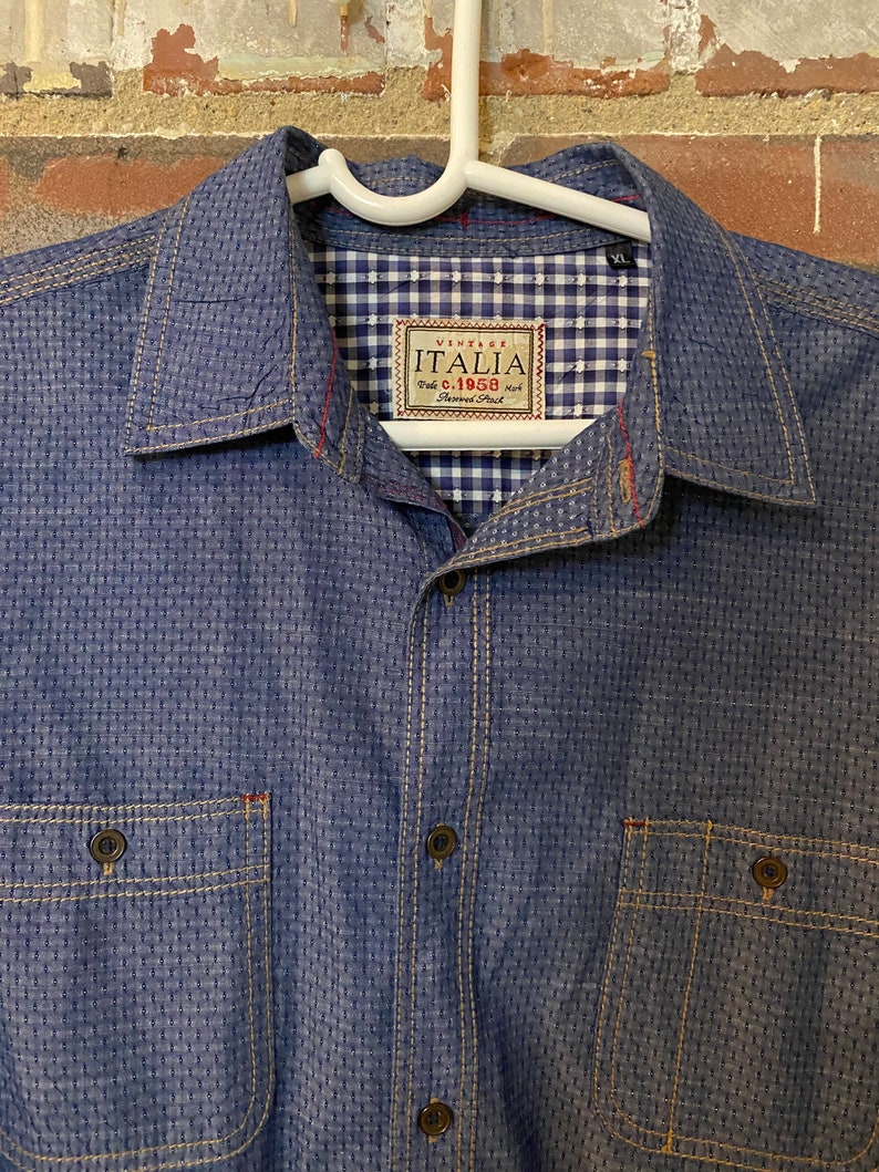 Vintage Italia Denim Button Up image 2