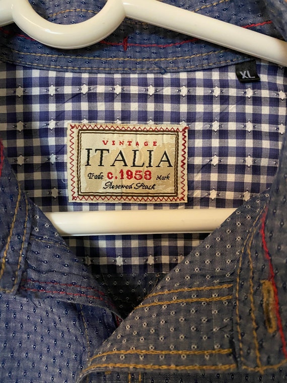 Vintage Italia Denim Button Up - image 4