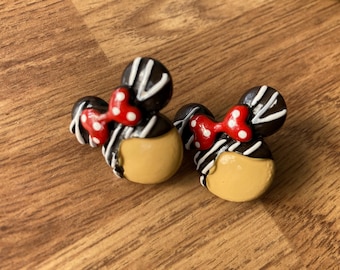 Lindos pendientes colgantes de Minnie Mouse