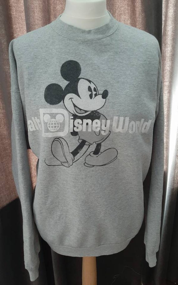 Vintage grey 1990's Walt Disney World grey Sweate… - image 1