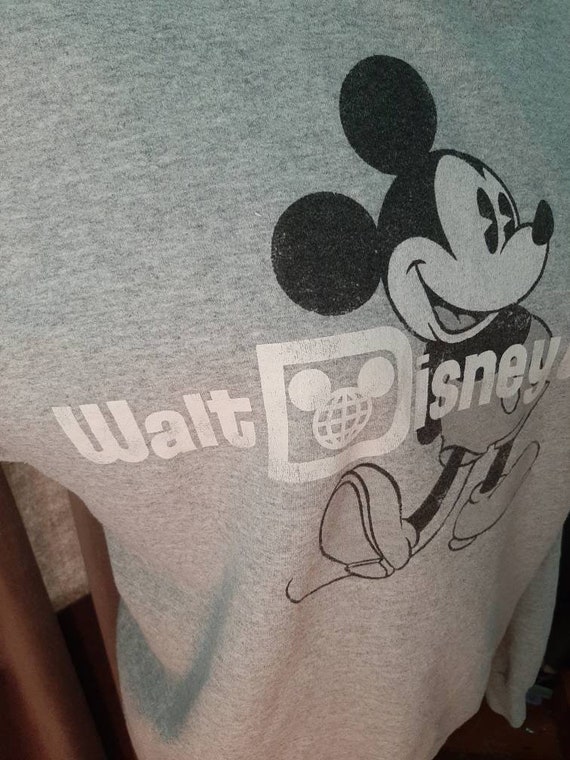 Vintage grey 1990's Walt Disney World grey Sweate… - image 2