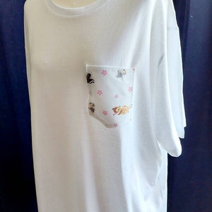 Weiß Bambi und Freunde Taschencharakter unisex Tshirt.