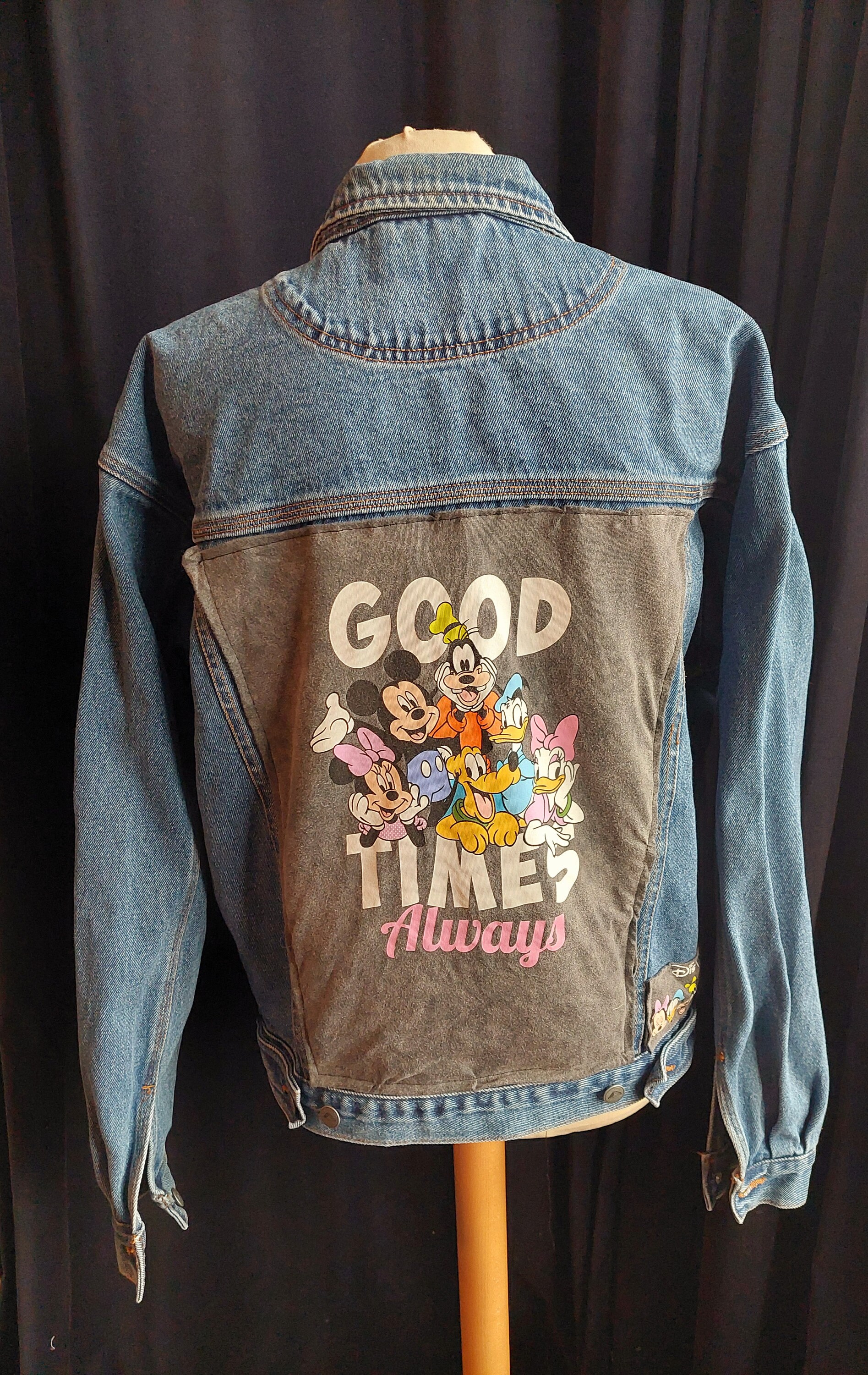 Vintage Mickey Mouse Denim Jacket Etsy