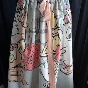One of a kind handmade Beauty and the Beast freesize skirt