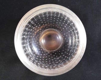 Whitefriars Flint Controlled Bubble Glass Bowl
