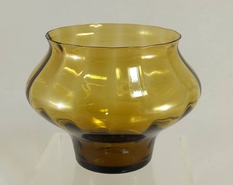 Mid Century Scandinavian Glass Candleholder