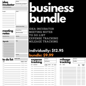 BUSINESS BUNDLE | reMarkable 1 & 2 Template