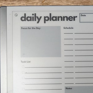 DAILY PLANNER | reMarkable 1 & 2 Template