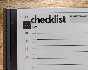CHECKLIST | reMarkable 1 & 2 Template
