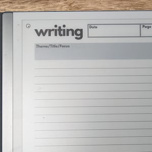 WRITING | reMarkable 1 & 2 Template
