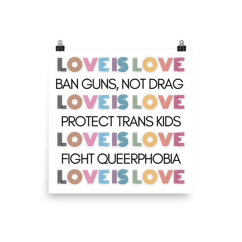 Love is Love Poster Etsy.de