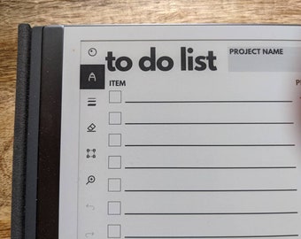 TO DO LIST | reMarkable 1 & 2 Template
