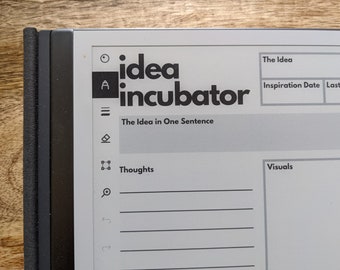 IDEA INCUBATOR | reMarkable Template | With Left Handed Option