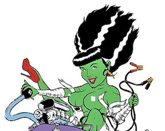 ART STICKER Monster Bride by Artist Coop Decal #CP06
