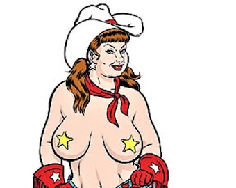 ART STICKER Cowgirl by Artist Coop Decal #CP53