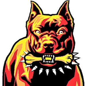 ART STICKER Pitbull by Artist Marco Almera Decal #MA18