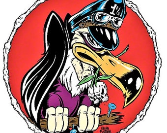 ART STICKER Commandant del artista Alan Forbes Decal #AF15
