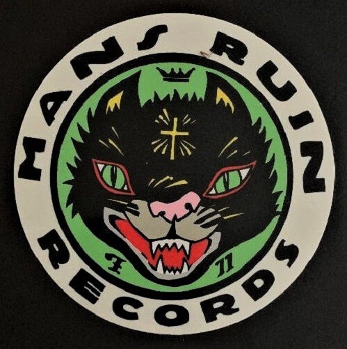 ART STICKER Cult Cat Man's Ruin Record Label Special Decal
