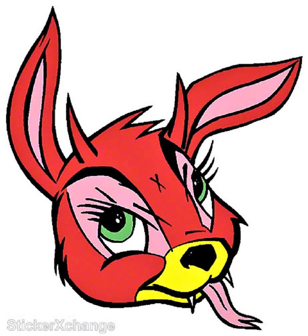ART STICKER Evil Bunny by Artist Frank Kozik Decal #KZ28 - Etsy