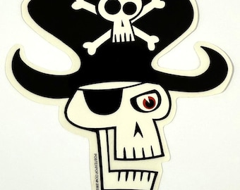 ART STICKER Pirate Skull Decal Artist Shag Josh Agle Last Few!