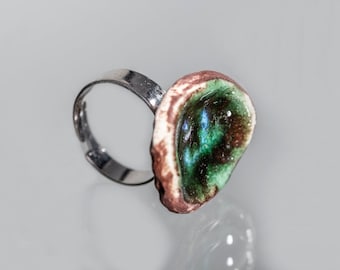 ceramic ring, ceramic gift, unique jewelry, women's gift, rings for women