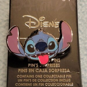 Disney Pin Loungefly Stitch & Angel Blind Box Stitch Sticking Tongue Out