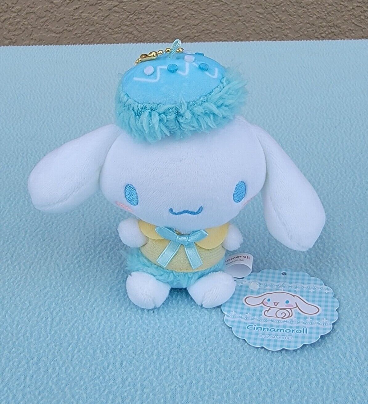 Sanrio Cinnamoroll with Bear on Head Drawing Plush With Voice