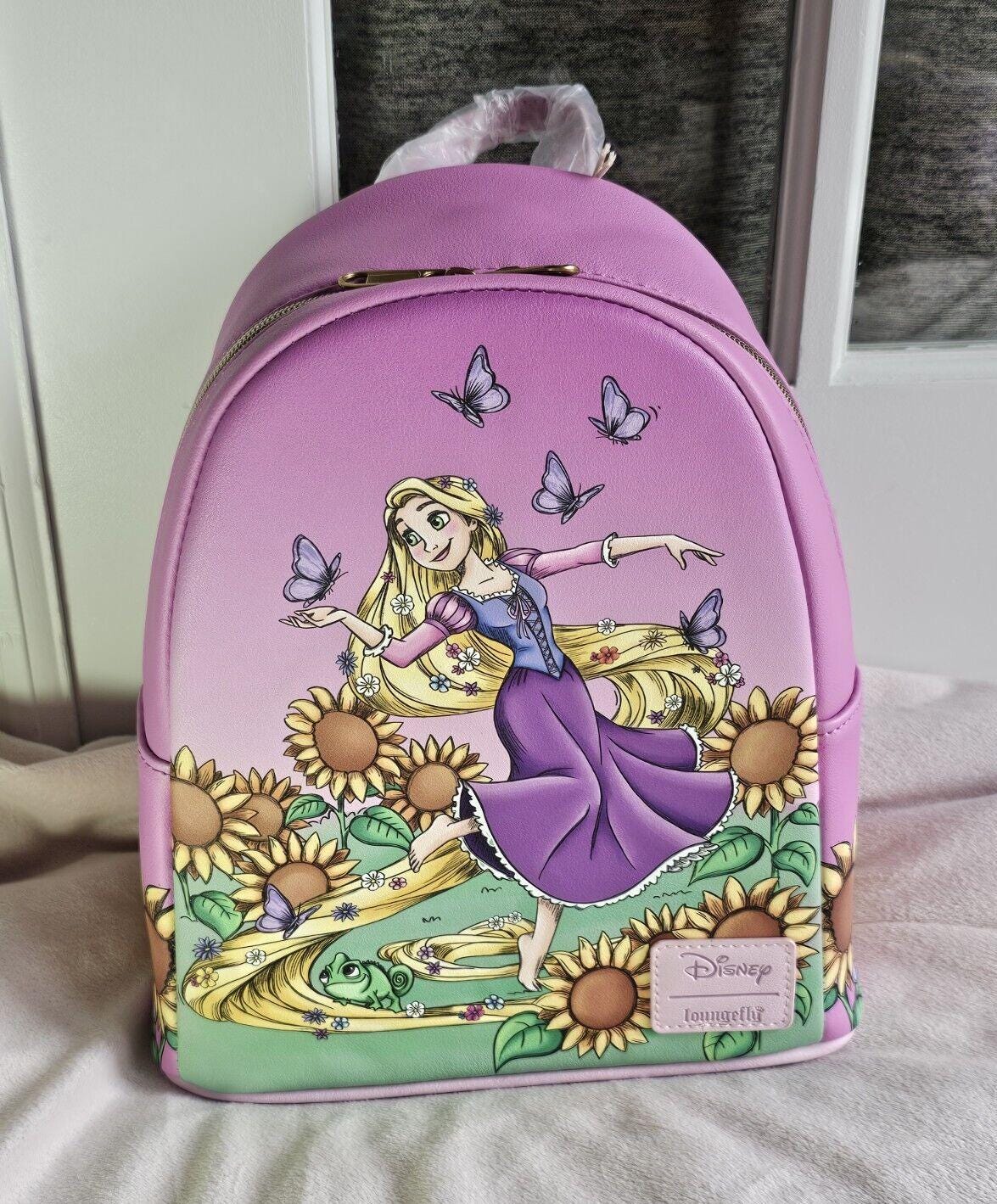 Loungefly Disney Tangled Rapunzel Sunflower Field Mini Backpack