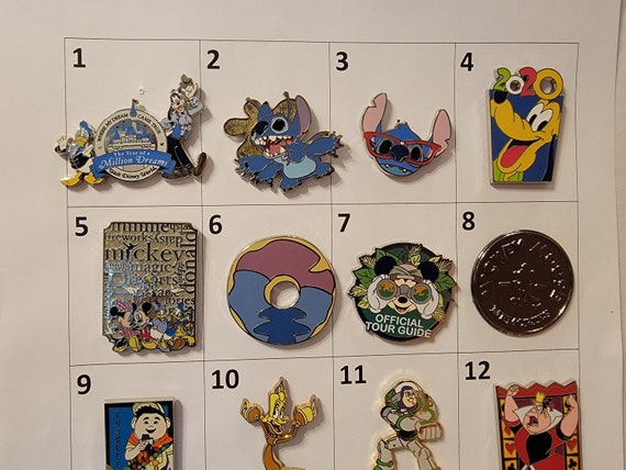 Disney Pins Create a Lot Pins Stitch Pluto Russell UP Buzz Beauty