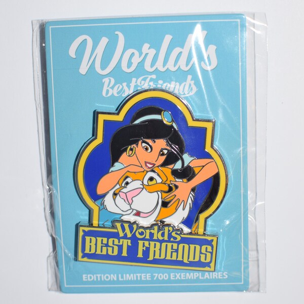 Disney pin DLP Paris World's Best Friends Jasmine Rajah Pin Limited Edition