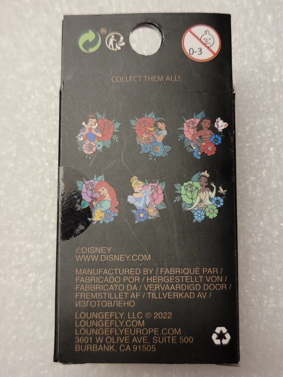 Disney Loungefly Floral Princess Blind Box Pin Ci… - image 4