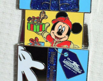 Create a Pin Lot Disney Pin 125352 Happy Holidays Gift Box Resort