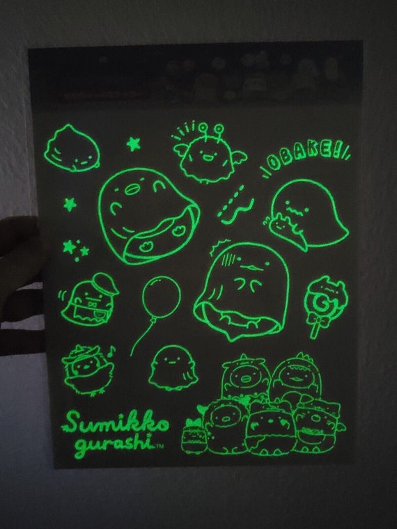 Sumikko Gurashi Glow in the Dark Sticker Sheet Kuji Prize - Etsy