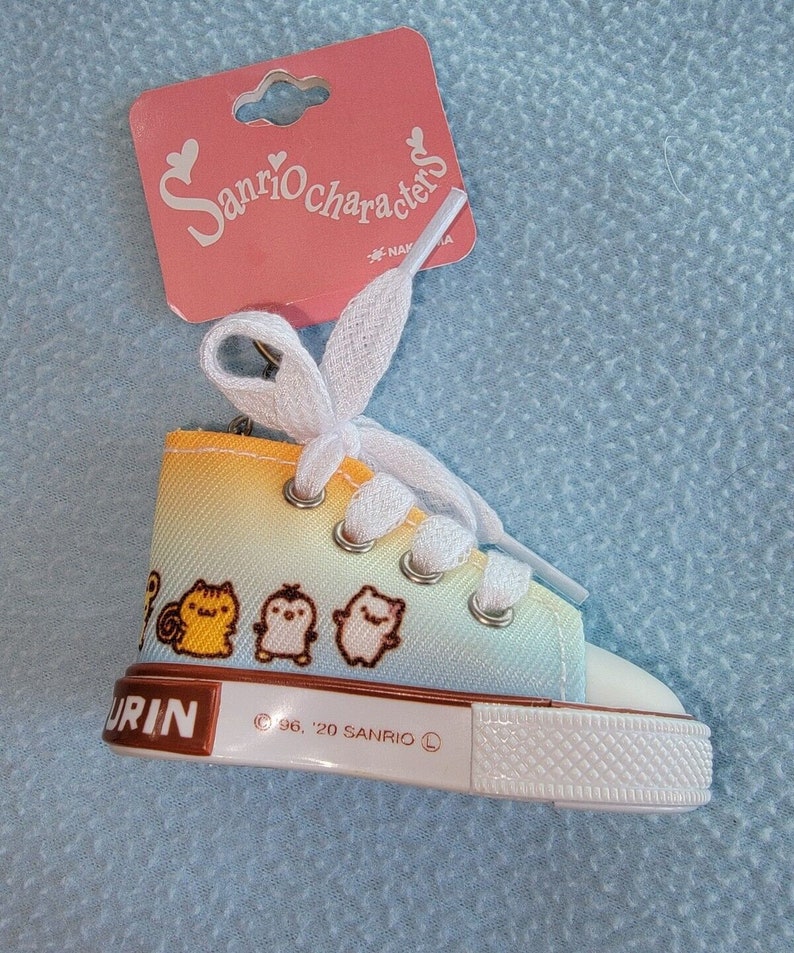 Pompompurin Mini Sneaker Tennis Shoe Keychain Sanrio Japan Etsy