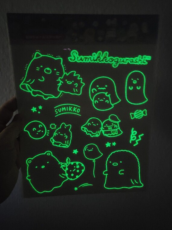 Sumikko Gurashi Glow in the Dark Sticker Sheet Kuji Prize - Etsy