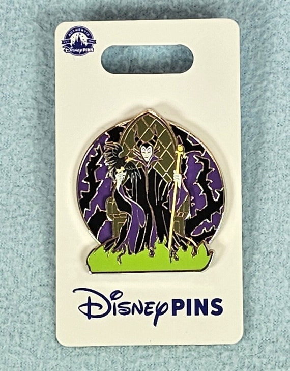 Disney Parks Pin Villains Profile Maleficent Slee… - image 1