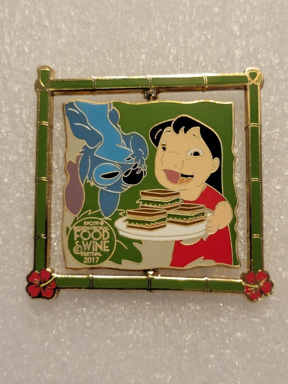 Lilo and Stitch Spinner Pin Disney Epcot Food and 
