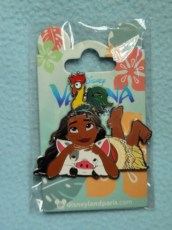 Disney Pin DLP Paris Moana Pua & Hei Hei