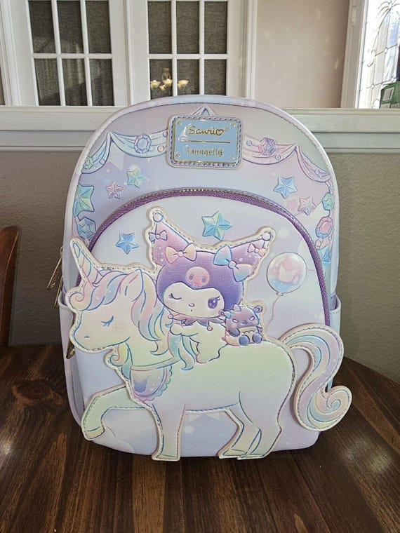 Loungefly Black and Purple Unicorn Backpack s-l400.jpg main image 4