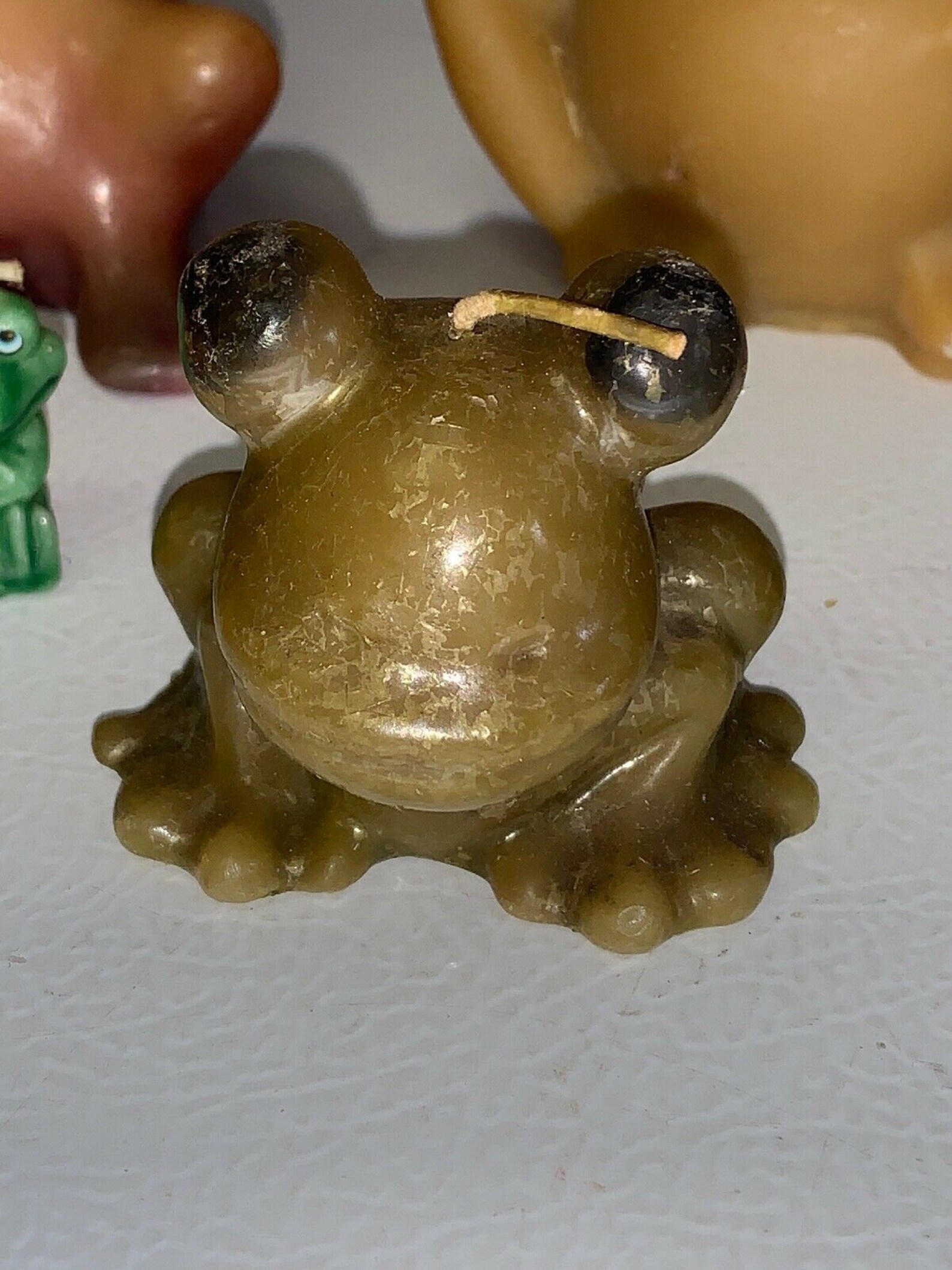 Vintage Candle Frog Toad Lot of 6 Wax Candles Rare HTF Etsy