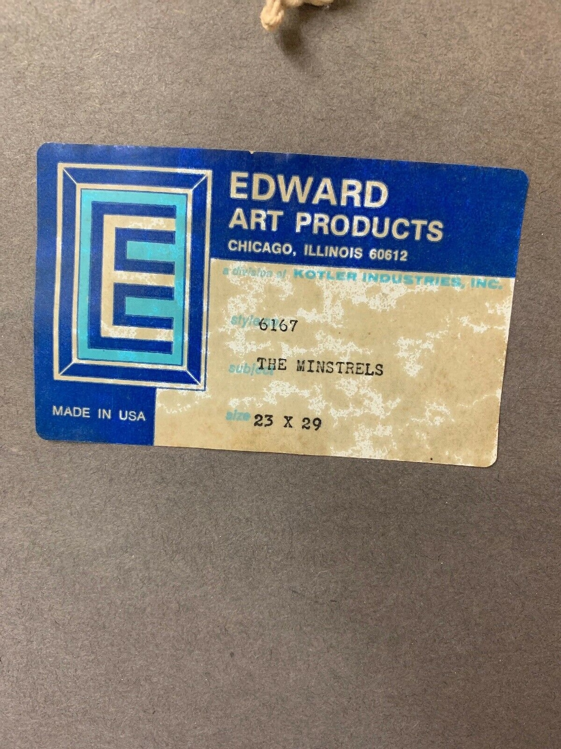 Vintage Edward Art Products Picture Framed Prints 6167 Etsy