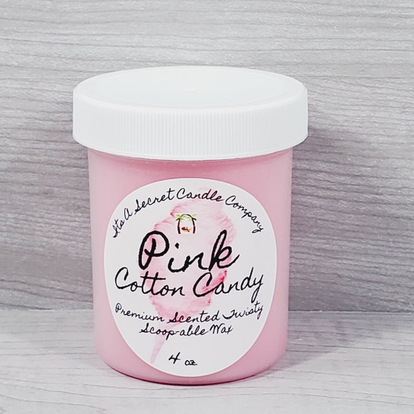 Pink Cotton Candy, Scoopable Wax, Cotton Candy Wax Melts, Scoop Wax Melts, Cotton Candy, Carnival Gifts, Gifts Under 10,  Pink Scented Wax