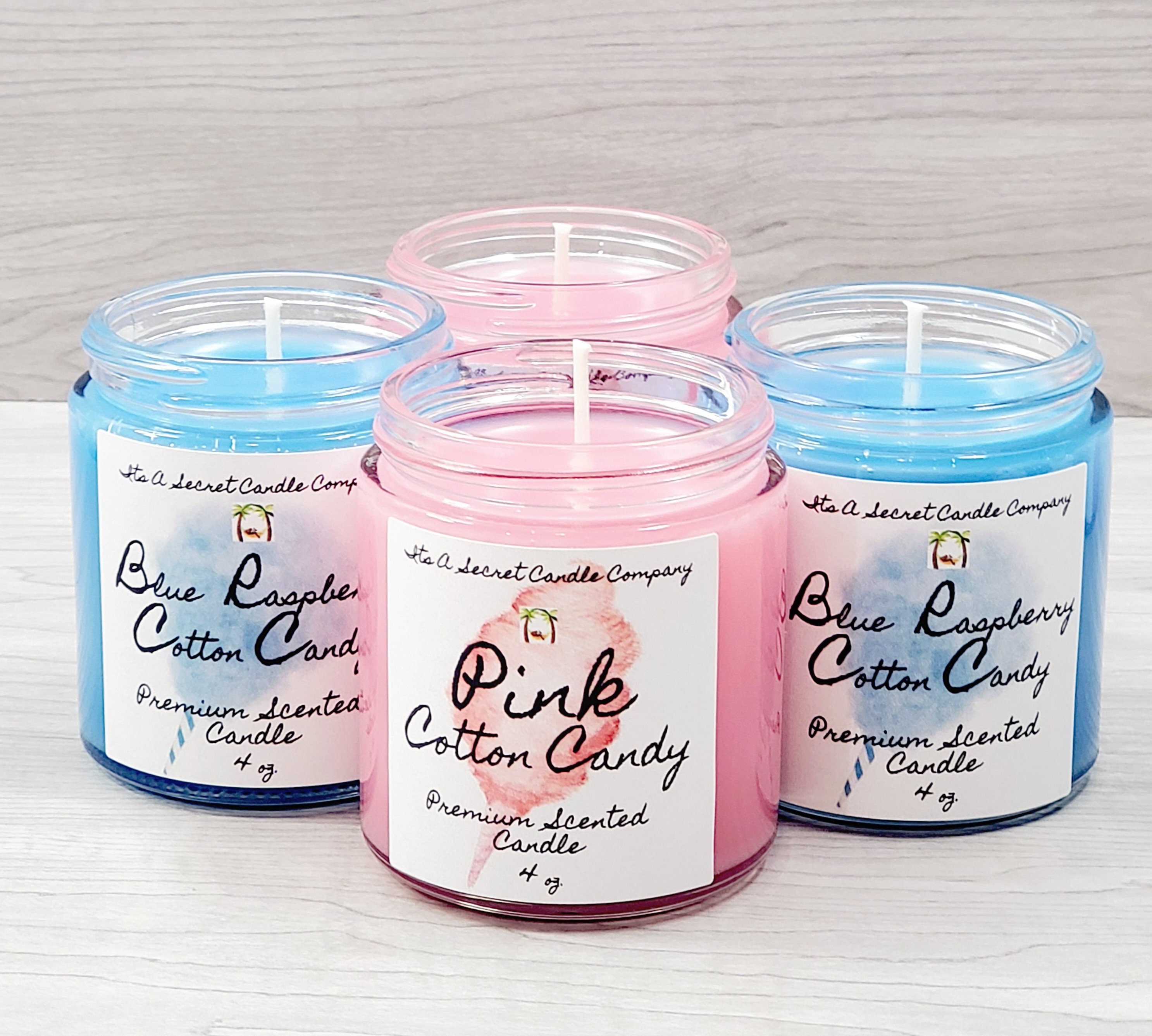 Cotton Candy 4 oz Candle Scented Candle Mini Candles Etsy