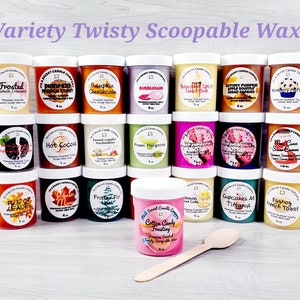 Food Wax Melts, Scoopable Wax Melts, Wax Melts, Variety, Banana Split, Fruity, Margarita, Dark Chocolate, Lemon, Pound Cake, Cake Lover Gift