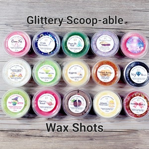 Marshmallow Scoopable Wax, Wax Tarts, Wax Samples, Variety Glittery Scoop Wax, Scoopable Shots, Fall Wax Melts, Christmas Tarts, Apple Sauce