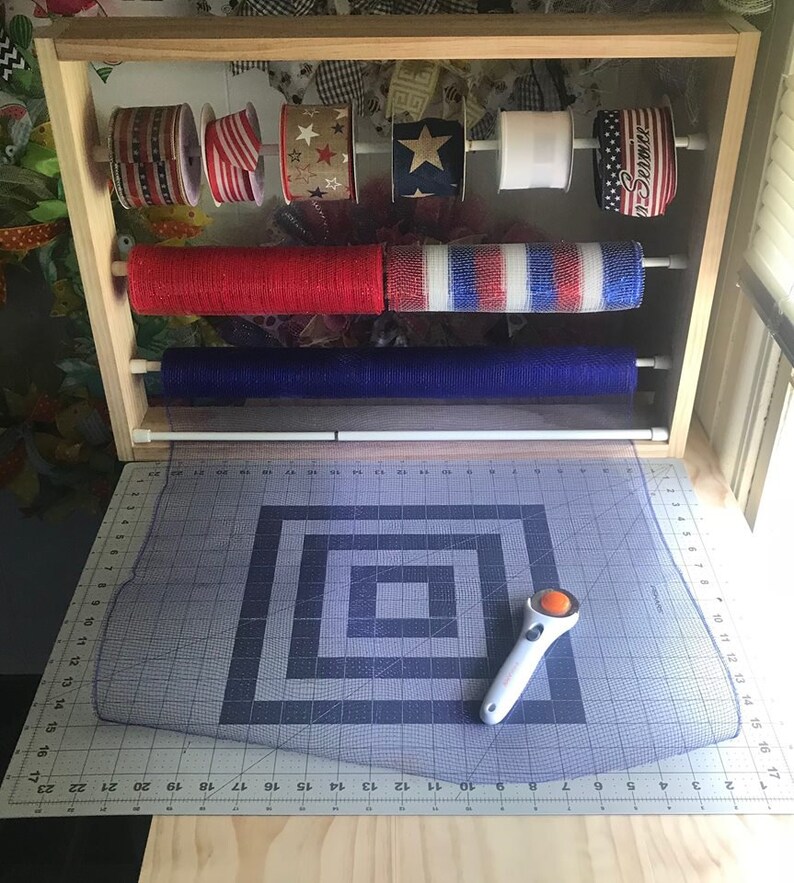 Mesh Roller Mesh Holder Mesh Dispenser Ribbon Holder Deco Etsy