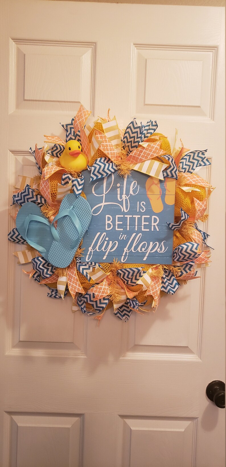 flip flop christmas wreath