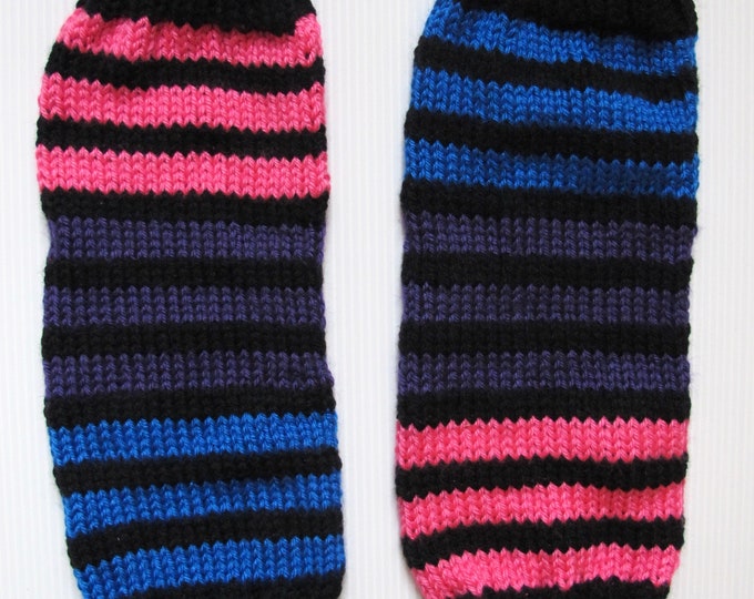 Retro Strip Bi Pride Leg Warmers Etsy